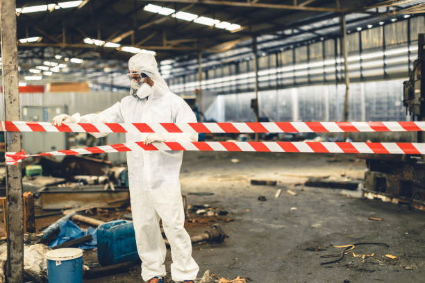 Professional Crime Scene Cleanup technician working in Highland, CA